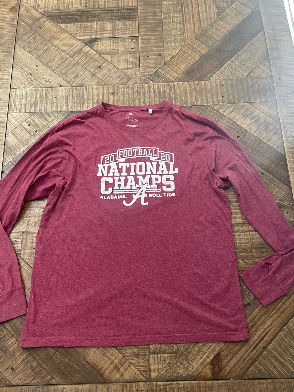 Pressbox Alabama Crimson Tide 2020 National Champions Long Sleeve Shirt 2XL
